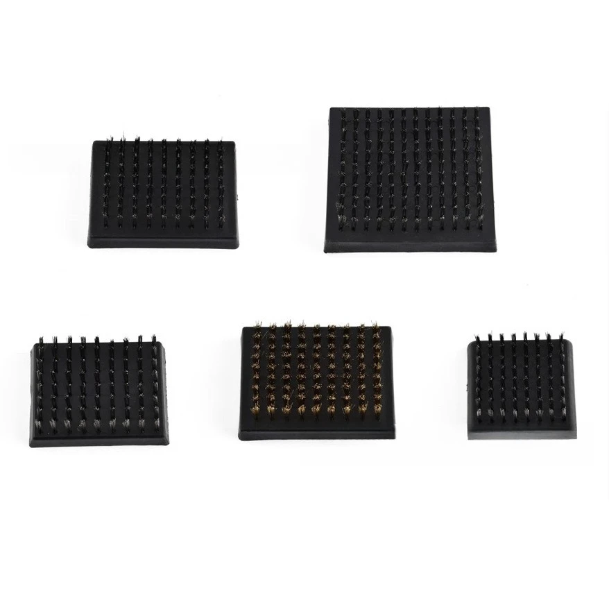 BBQ Grill Cleaning Brush Replacement Heads Stainless Steel Wire Bristle Cleaner Multifunctional Outdoor Barbecue Cleaning Brush