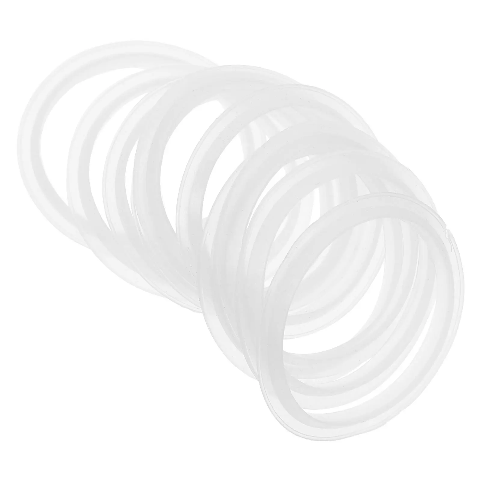 10 Buah Gasket Penyegel Silikon Tahan Lama Anti Bocor Cincin Pemasangan Saluran Pembuangan Wastafel Universal Cocok untuk Cincin Penyegel Bak Cuci Dapur