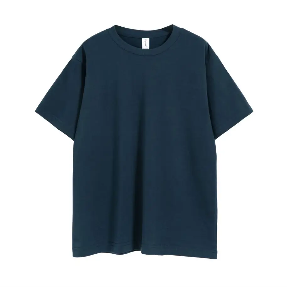 

260gsm Mens Boxy Fit 100% Cotton T-shirt Summer High Quality Heavyweight Tee Man Plain DTG Print O-neck Knitted Streetwear Tops