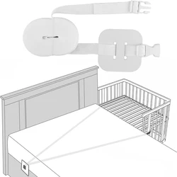 Connettore del letto cinturino per materasso lenzuolo per cintura supporto per fissaggio per bambini supporto per corde per ponte per culla cinghie Twin Connecting Twins fissation