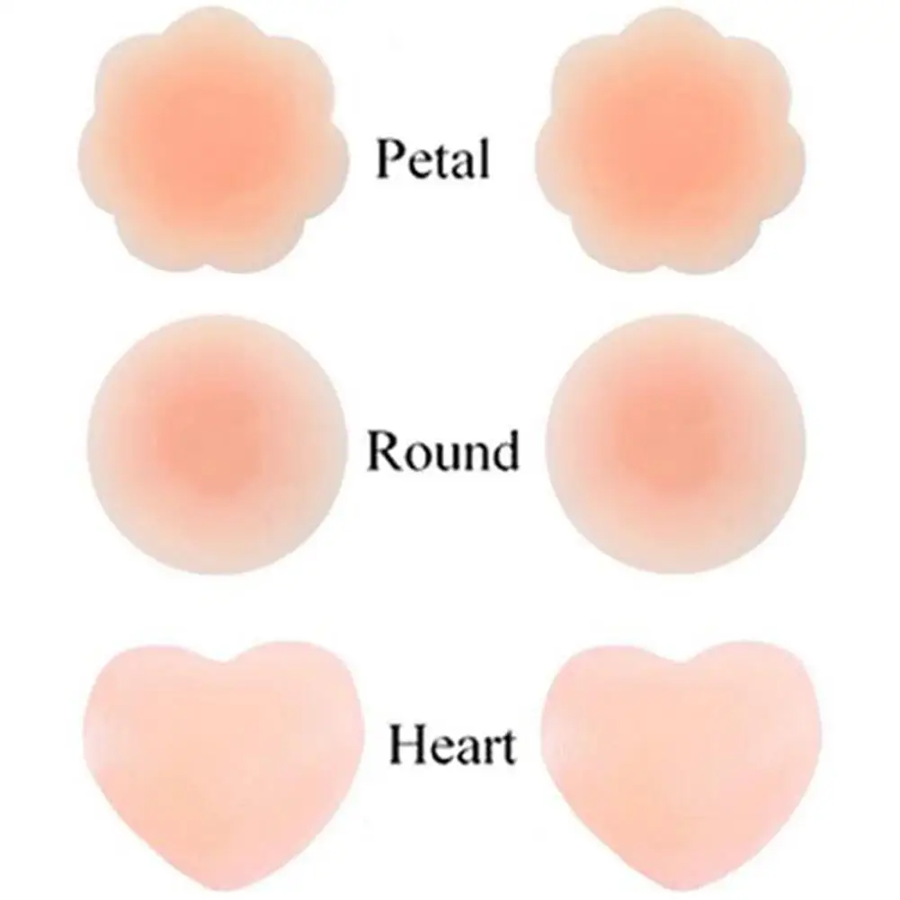 

Silica Breast Bra Nipple Cover Pad Invisible Bra Pasties Breast Bra Women Adhesive Lift Up NuBra Invisible Nipple Cove