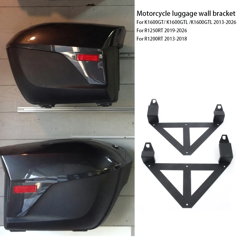 For BMW K1600GT K1600GTL 2013-2026 R1250RT 2019-2026 R1200RT 2013- Motorcycle Original Case Wall Mount Set Support Accessories