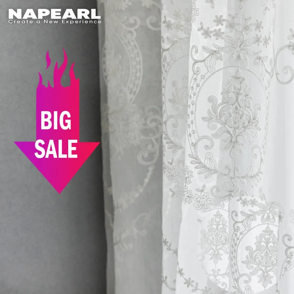 

Шторы NAPEARL шифоновые белые