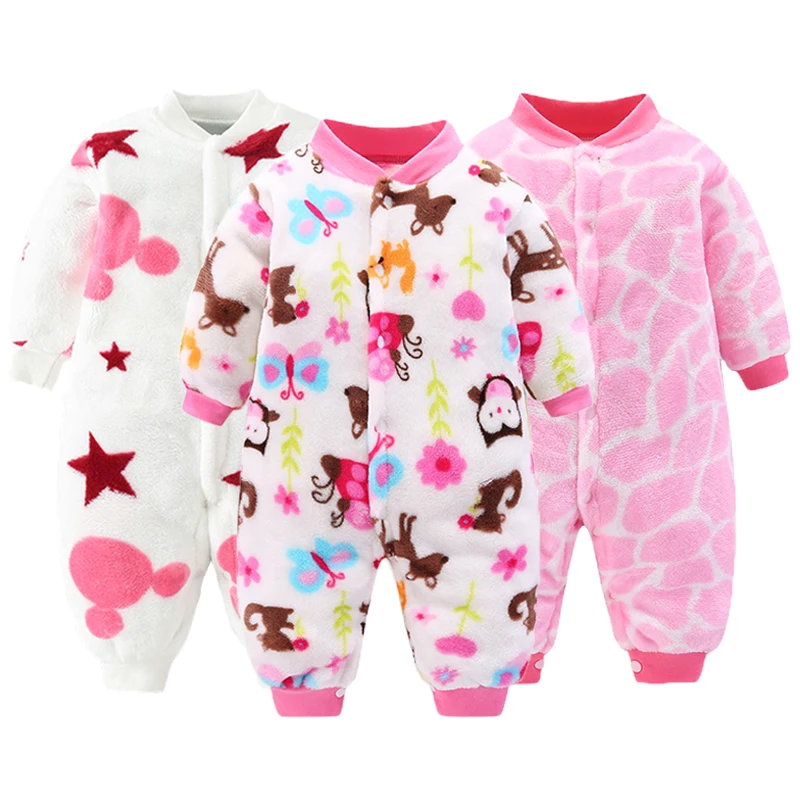 Newborn Baby jumpsuit Clothes Autumn Winter Infant Clothes Cartoon Baby boy Pajamas Toddler Rompers for girls new born  0-18M