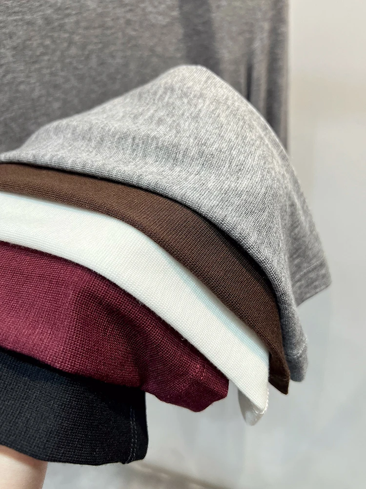 Slim Fit Camere Knitwear Long Sve Pure Color Women's Top Early Autumn New Sle Versatile Base Layer irt Korean Sle