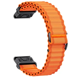 22 26mm Garmin Ocean Nylon Quick Release F8 47 51mm Strap For Fenix5 5XPlus 6XPro 7XPro Watch Band Instinct1 2 Tactix7 Wristband