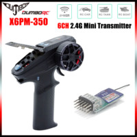 DUMBORC 6CH 2.4G X6PM-350 Micro Transmitter 4.8-12V with P6F Mini Receiver Remote Radio Control for RC Car Boat Tank Model Part