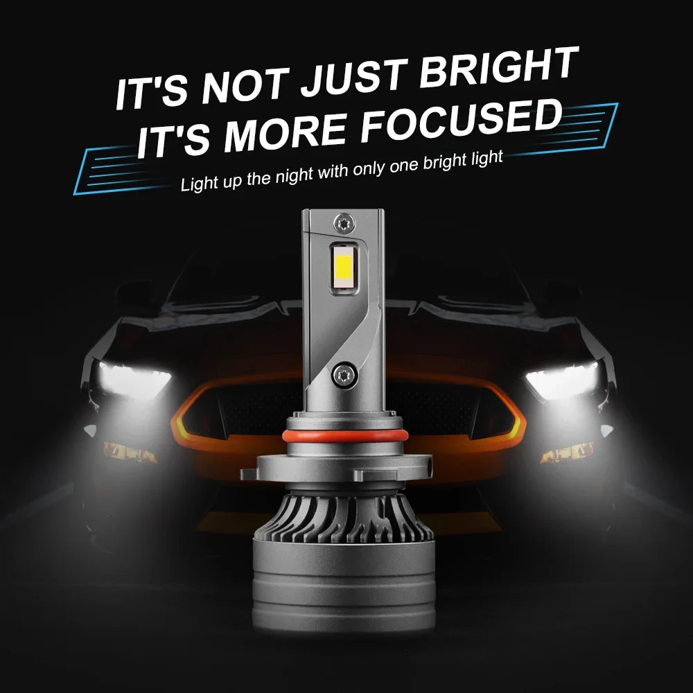 

Светодиодные лампы для фар 9005 HB3 Ультра-яркие 15000LM 3570 чипов CSP 120 Вт Светодиодные лампы для передних фар Внешний привод подходят для автомобиля