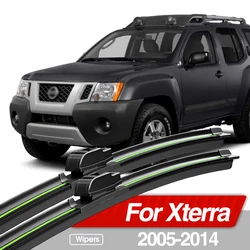 For Nissan Xterra 2005-2014 Front Windshield Wiper Blades 2pcs Windscreen Window Accessories 2006 2007 2010 2011 2012 2013