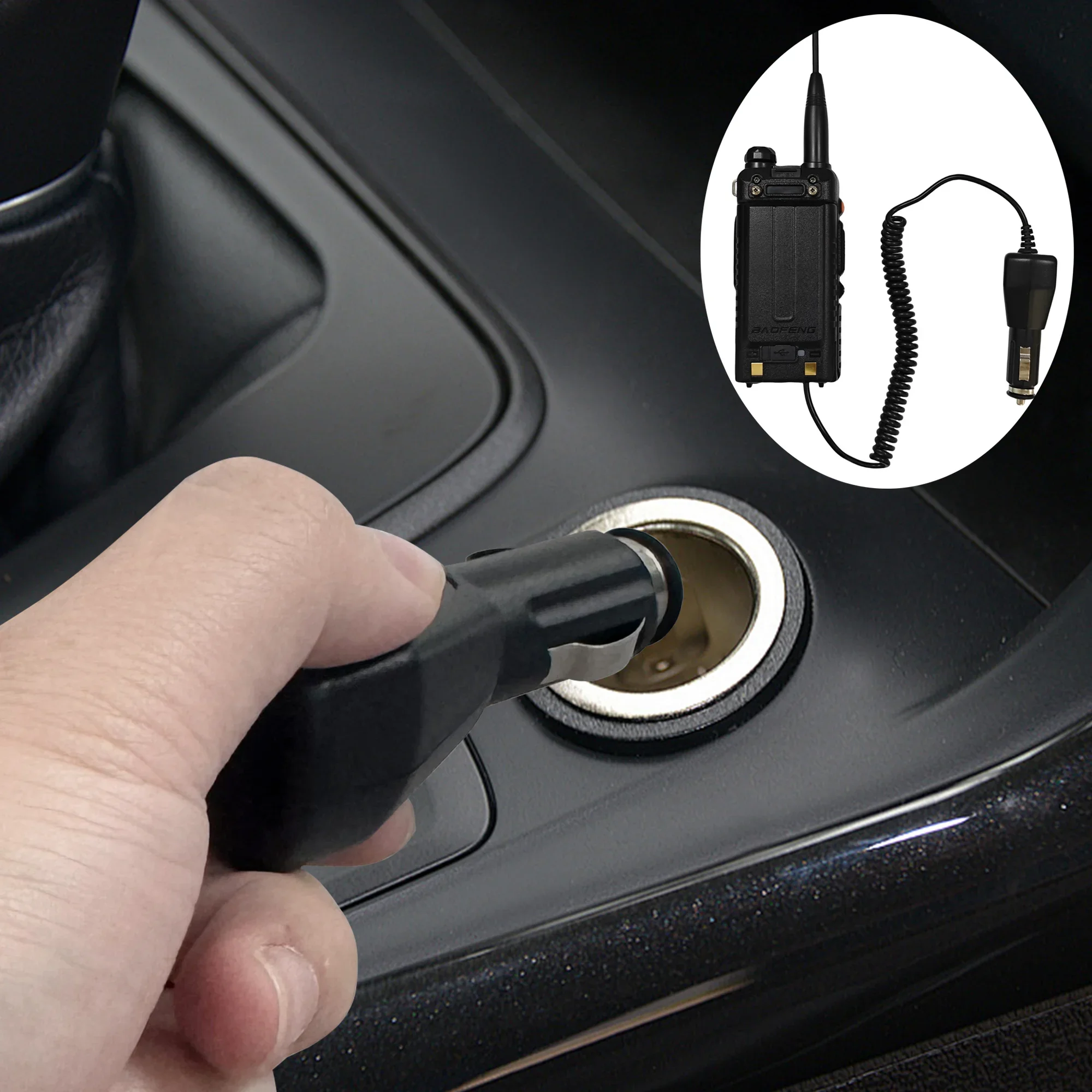 Baofeng K5 Pro Max аккумуляторный элиминатор UV5RM автомобильный прикуриватель зарядное устройство 12 В-24 В для UV5G Plus UV-5RH аксессуары для рации