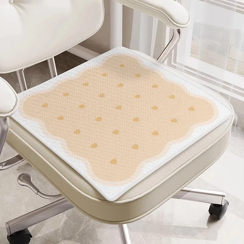 4-Season Universal Seat Cushion Office Chair Pad Non-Slip Cooling Mat Breathable Seat Cushion Long Sitting Desk Chair Accessory