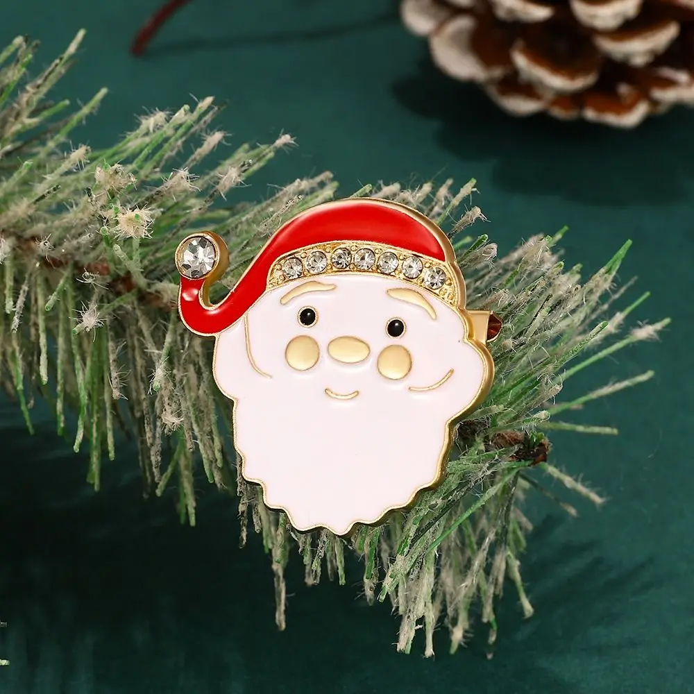 Cartoon Christmas Brooch Snow Man Bell Santa Claus Enamel Pins Jewelry Accessories Christmas Tree Dripping Oil Lapel Pin Daily