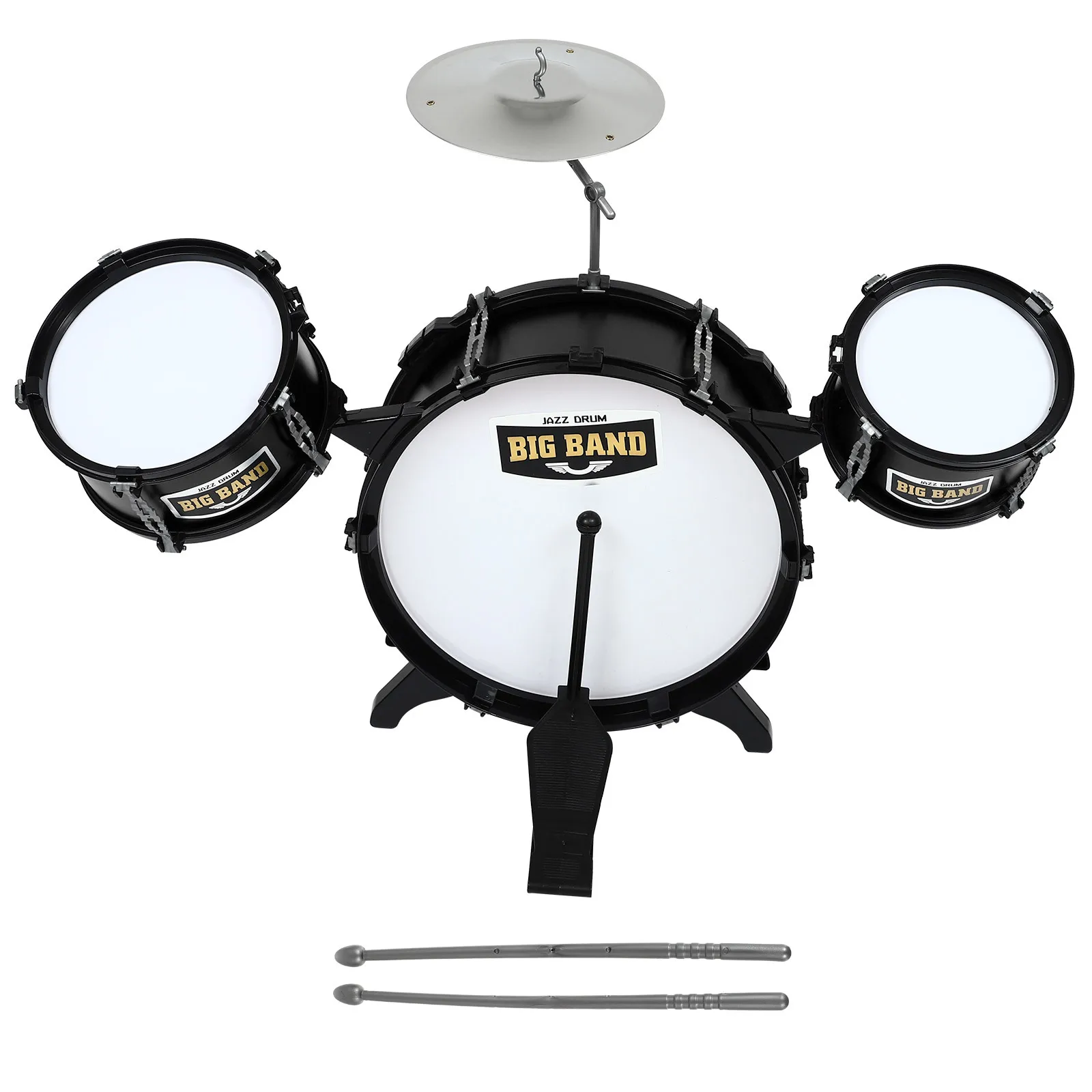 1 set di batteria jazz per bambini, set di batteria educativa colorata per bambini, apprendimento precoce e sviluppo musicale, giocattoli educativi per bambini