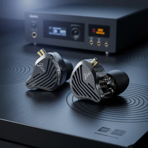 GK KUNTEN Dynamic Drive Heavy Bass Earbuds HIFI Sports Metal Headphones Detachable 2PIN Compatible with KZ Zenith EDX PRO