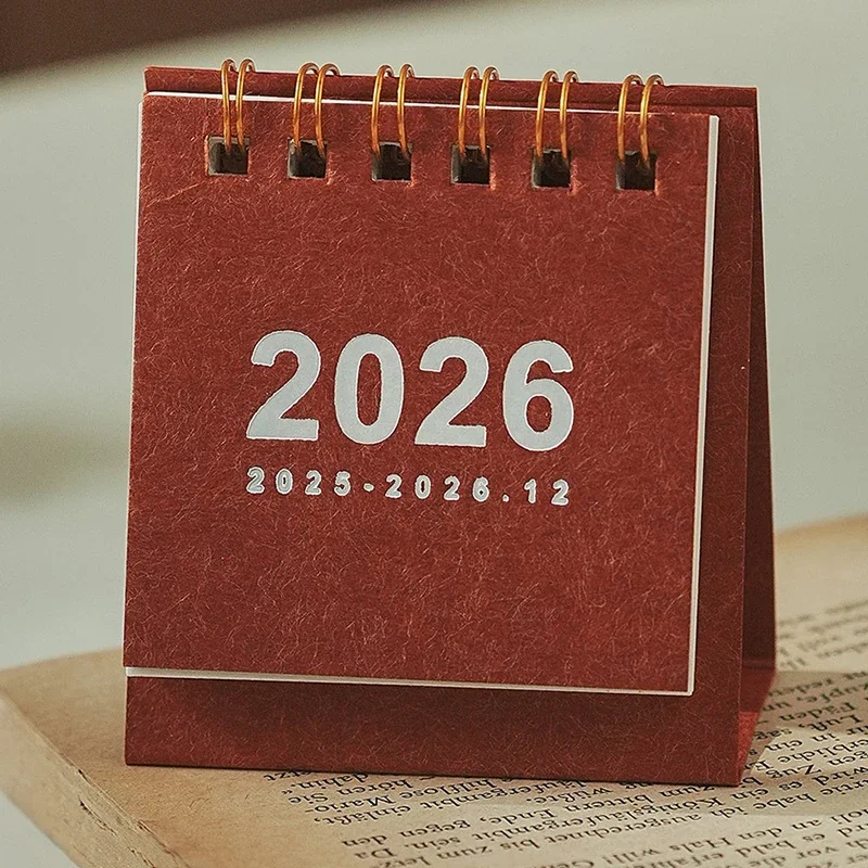 2026 Calendar Delicate Simple Desk Refreshing Mini Desktop Note Coil Calendar Book Office School Supplies christmas gift