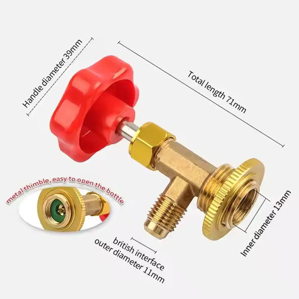 R134a Kit di ricarica per gas refrigerante Strumento di refrigerazione per ricarica gas per condizionatore d'aria per auto Kit tubo apriscatole R134a