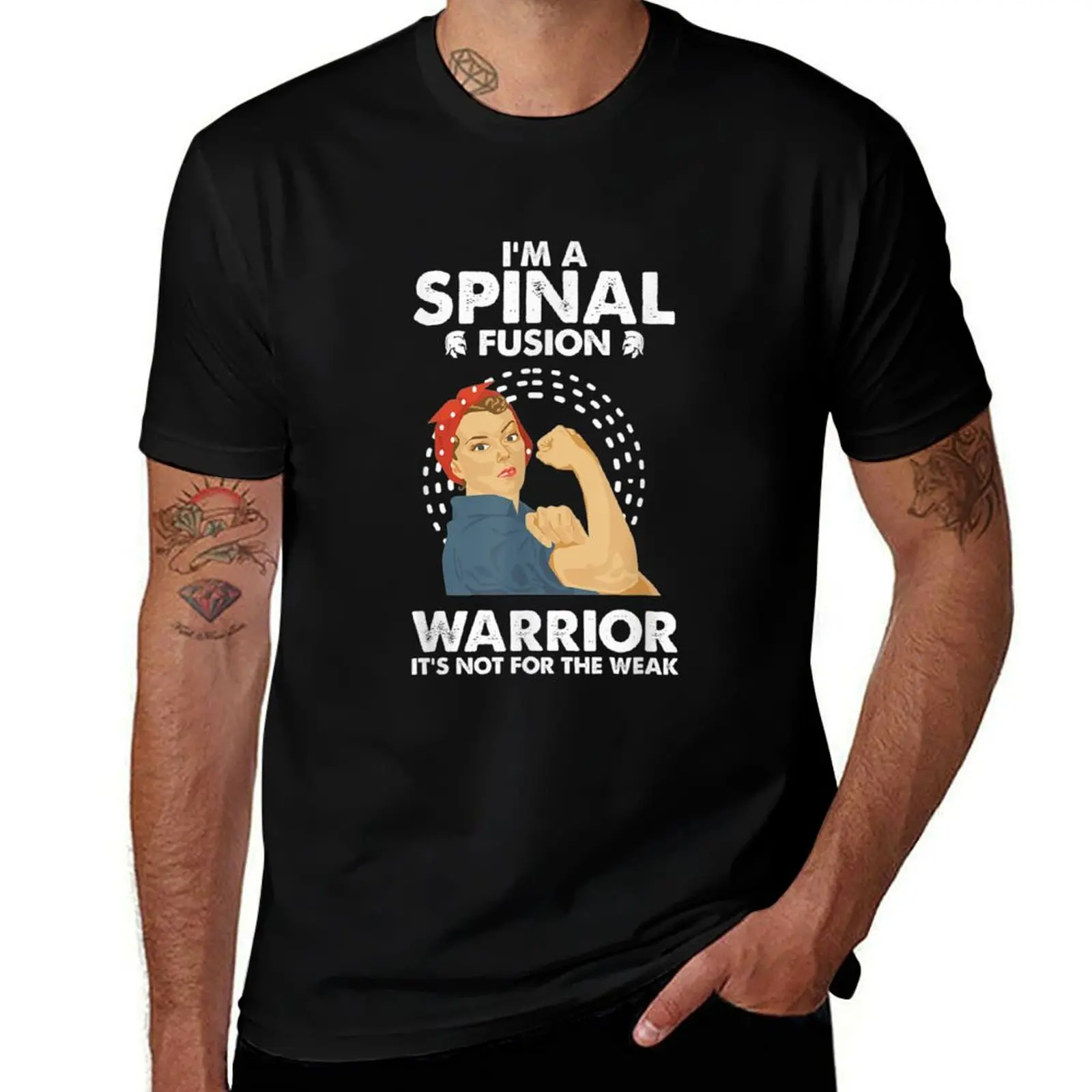 

Spinal Fusion Women Warrior Awareness Orthopedist T-Shirt Casual All Match Tee Shirt for Men