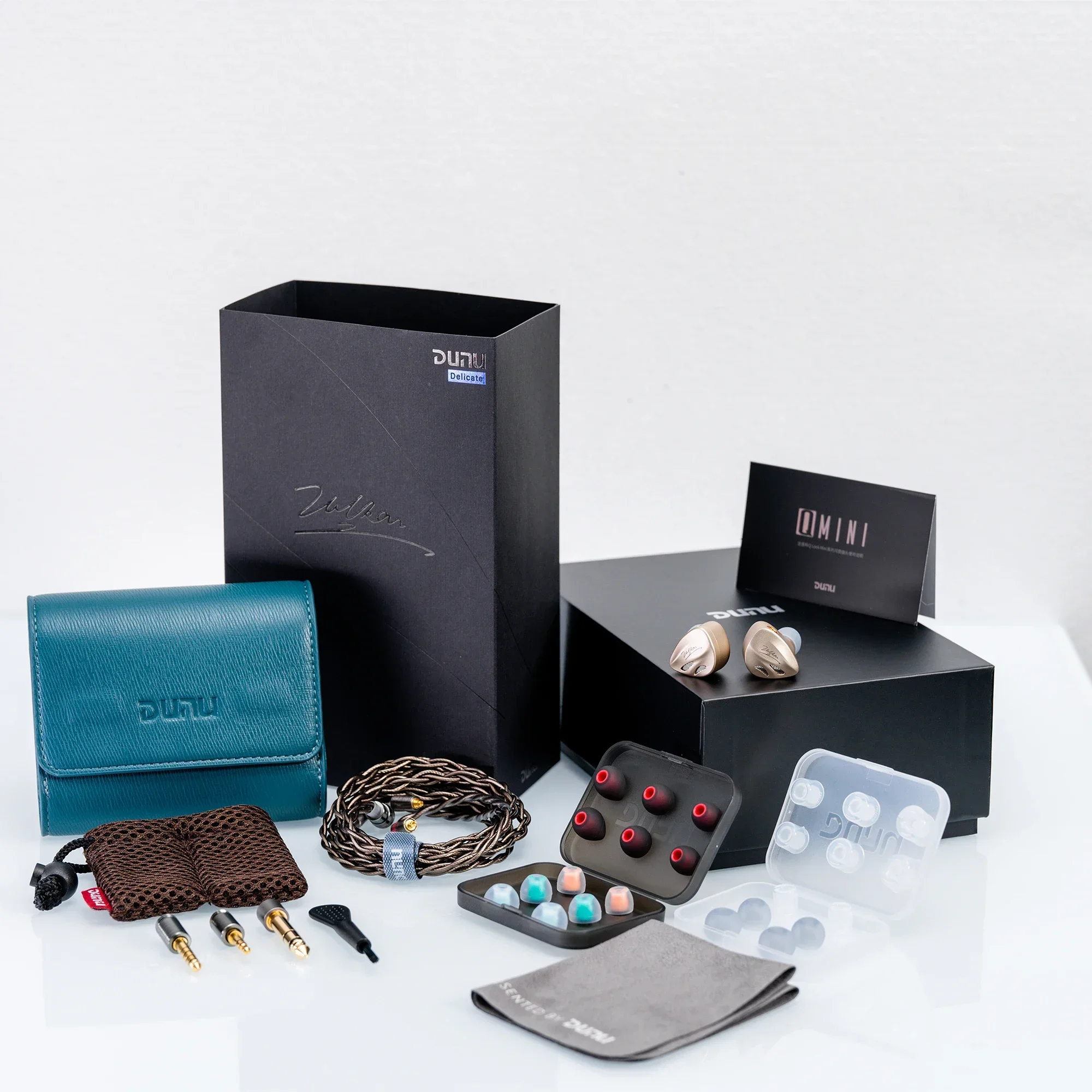 DUNU Vulkan 2 / Vulkan II 2DD+6BA سماعات أذن هجينة للسائقين داخل الأذن HiFi Music IEMs