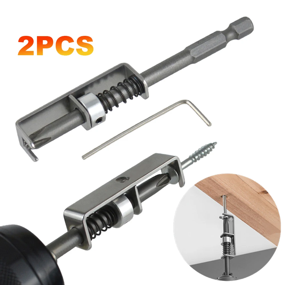 Screw Grab Spring Loaded Screw Holder Bit for Drill, Anti-drop Screwdriver Bit, Single-Hand Bit Holder for Electrician Mechanics