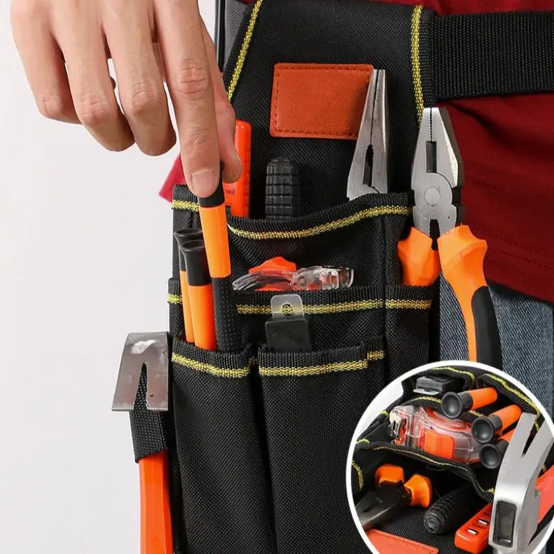 Nieuwe meerlaagse elektricien gereedschapsset, verstelbare verdikte slijtvaste gereedschapsheuptas, hardware gereedschapstas