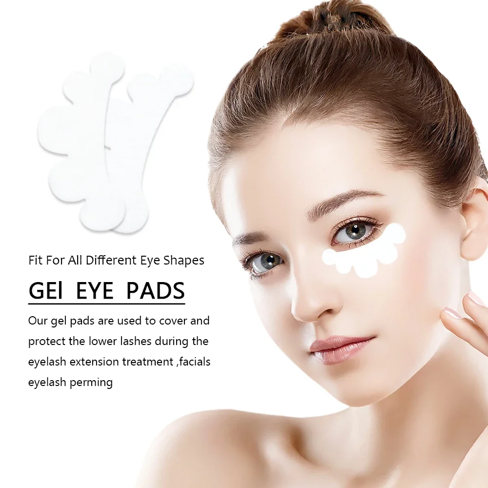 50Pairs Lash Extension Eye Stickers Hydrogel Patches Grafting Eyelashe Under Eye Pads Eyelashes Extension Lashes Tools Makeup