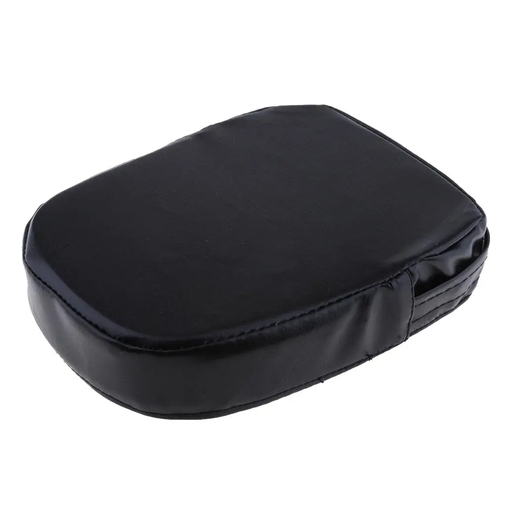 Black Leather Motorcycle Backrest Cushion Pad Comfortable Rear Sissy Bar Seat Accessory for Yamaha Honda Suzuki Cruiser