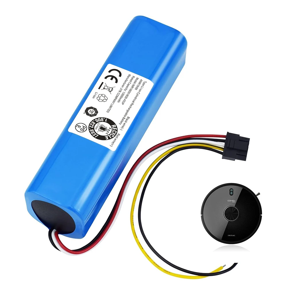 

Replacement Li-ion Battery 14.4V 12800mAh for Conga Robot Vacuum Cleaner 4090 4490 4590 4690 3090 3091 3092