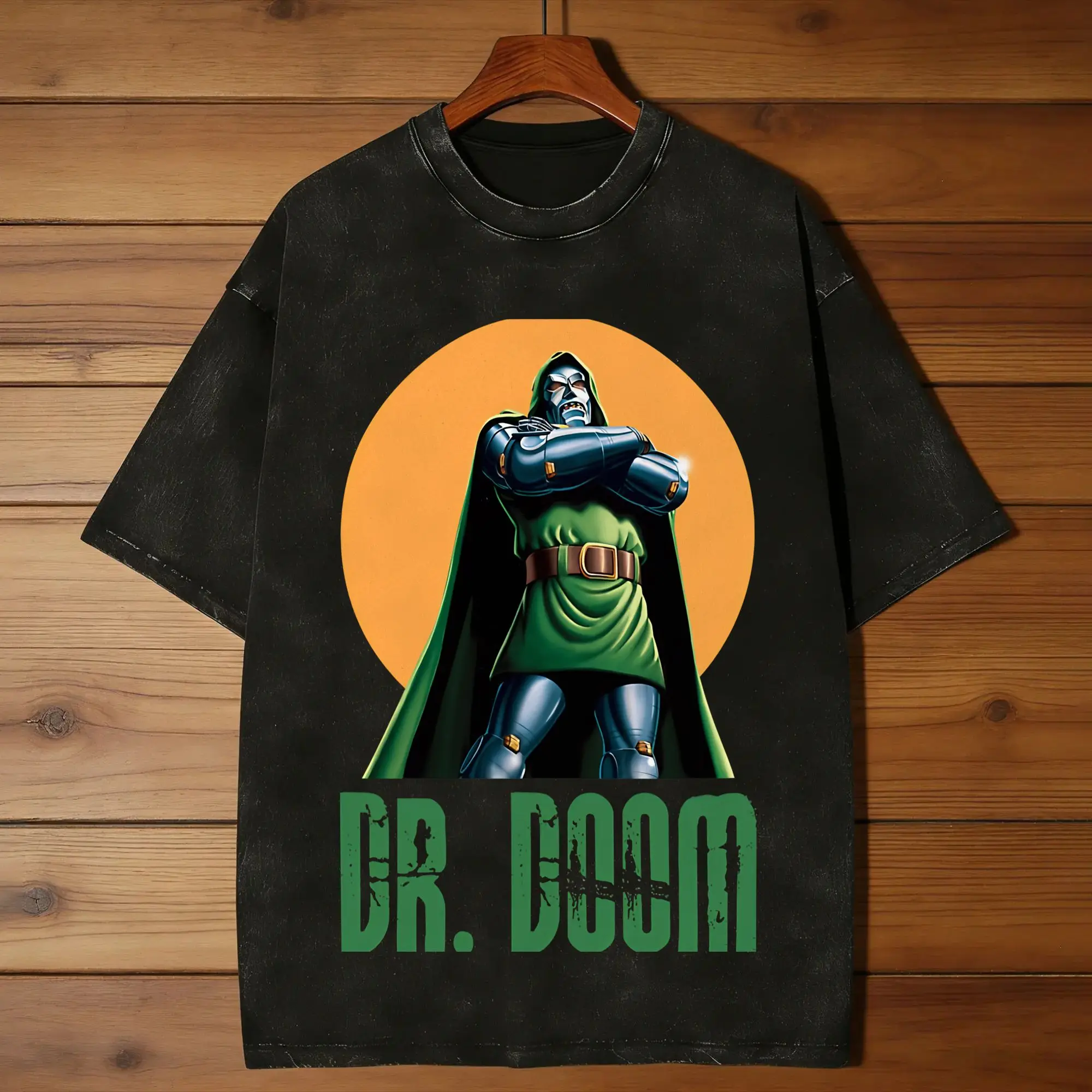 Oversized Washed T-Shirt DR  Dooms Cotton T-Shirts  Popular Tee Shirt for Couple Beach Awesome Printed Clothes