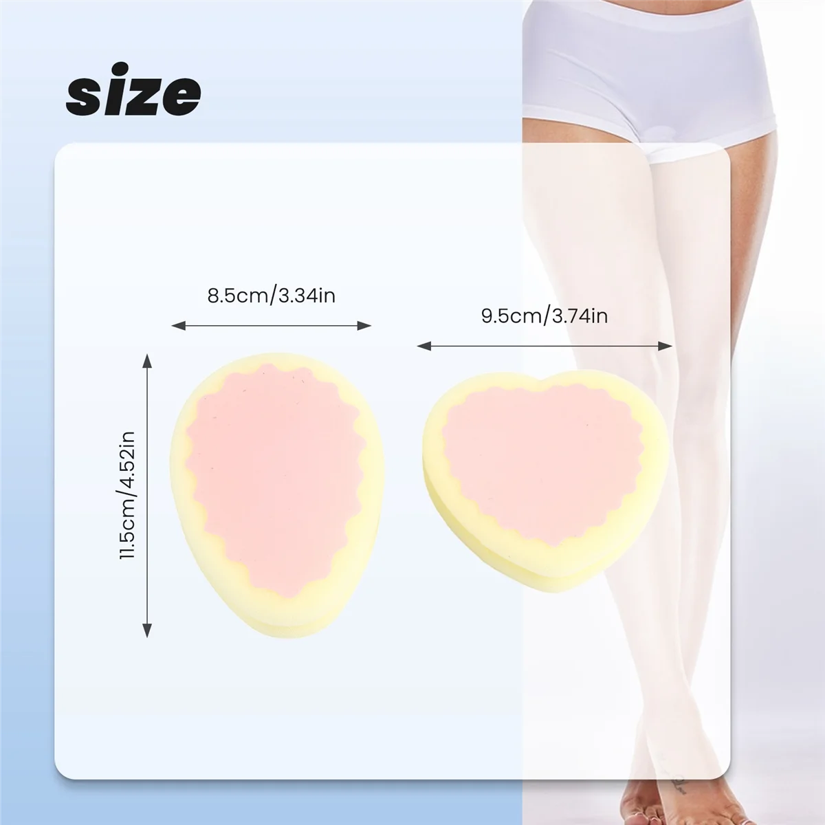 

AAAL Popular Magic Painless Hair Removal Depilation Sponge Pad for Remove Leg Arm Body Hair Removal Tool Epilator