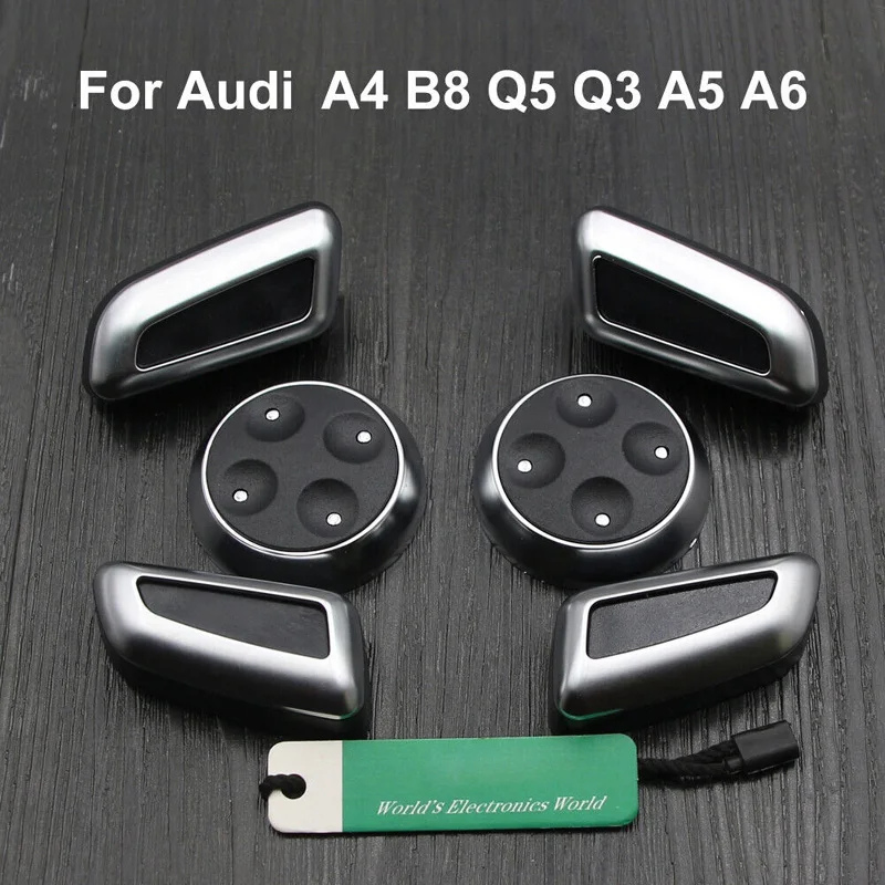 

Interior Car Adjustment Switch Button Cover Trim For Audi A4 B8 Q5 Q3 A5 A6