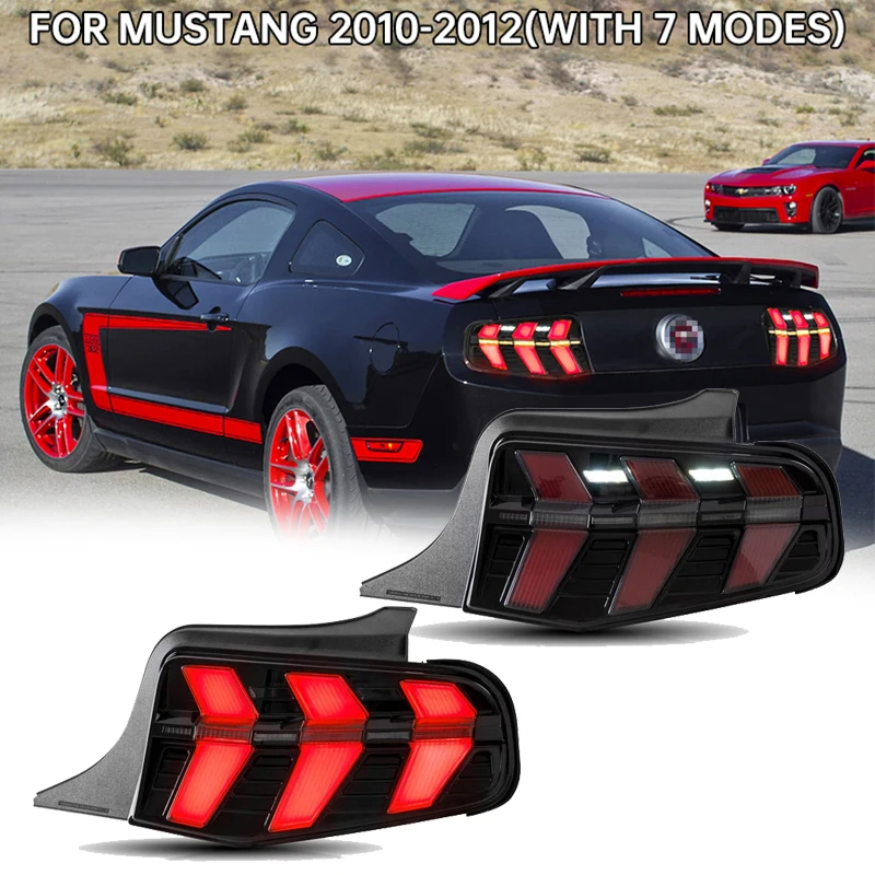 New Design with For Mustang Tail Lamp 2010-2012(with 7 modes) LED light