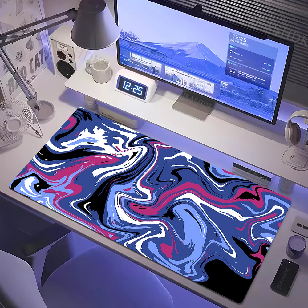 Strata Liquid Mouse Pad Anime Keyboard Mouse Mat Computer Laptop XXL Large Mousepad Keyboards Gamers Decoracion Rubber Desk Mat