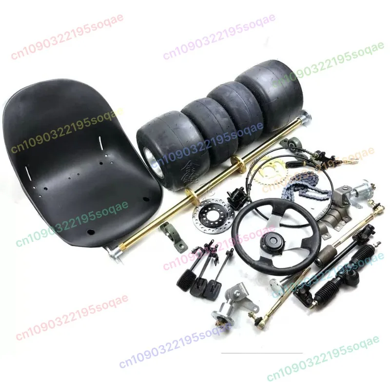 

Full Set Go 1M Rear Wheel Axle Tire Kit Go Kart Complete 10*4.5-5 11*.10-5
