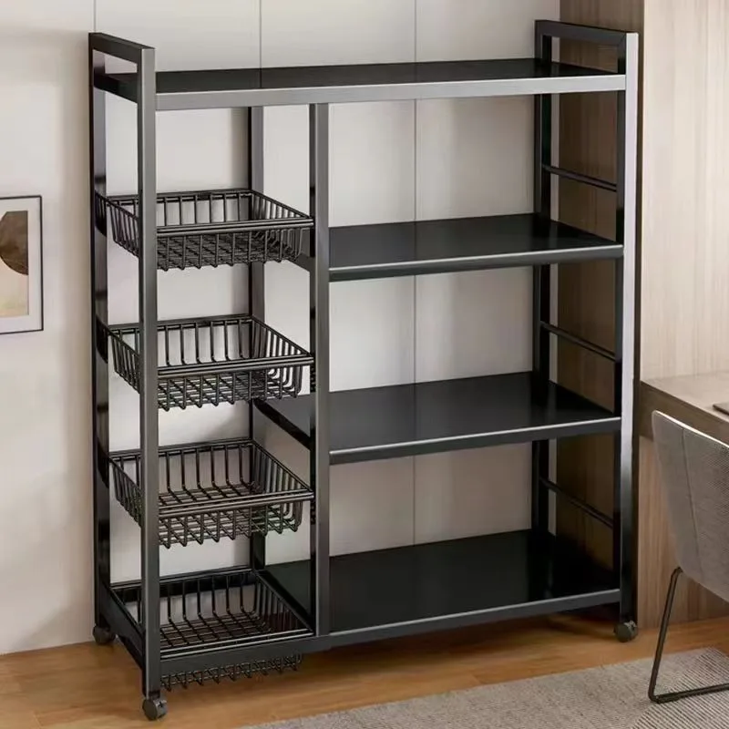 Kitchen Storage Rack Multi Tier Floor Standing Vegetable Snack Organizer Kitchen Items Floor Standing Storage Rack