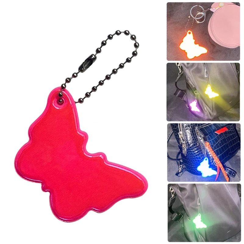 Enhances Safety Reflective Bag Charm Car Keyring Reflective Bag Pendant Waterproof Night Protection Accessory