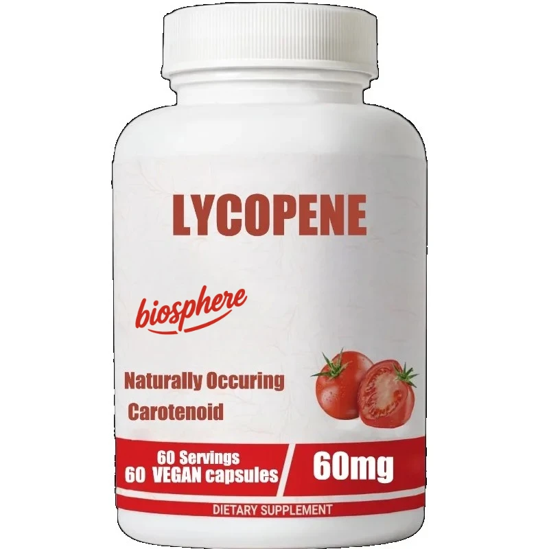 

Men's lycopene supplement 60mg, 60 capsules, natural tomato extract powder, used for skin and immune health support