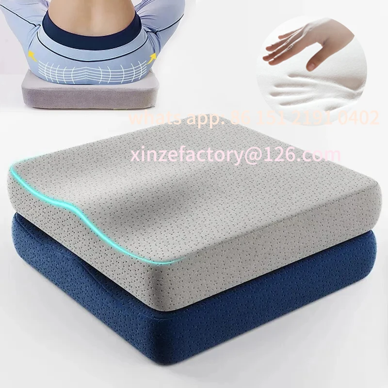 

Customizable Ergonomic Memory Foam Office Cushion Anti Hemorrhoid Cushion Chair Cushion Tailbone Pillow Car Office Seat