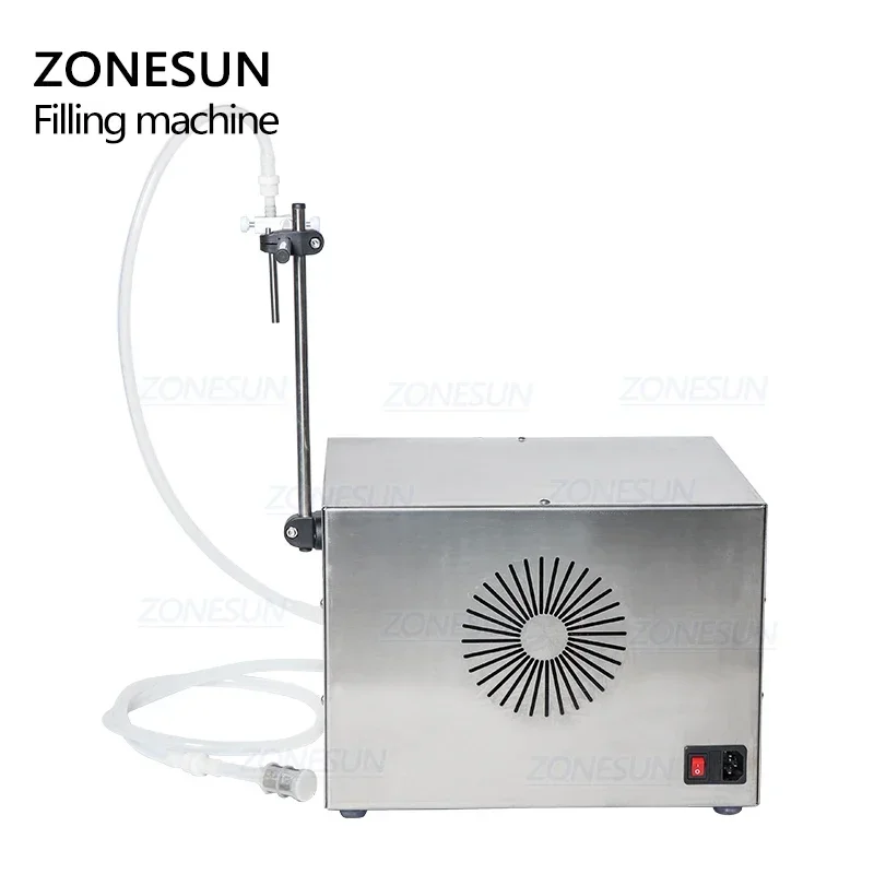 ZONESUN Semi-Automatic Small Perfume Olive Oil Bottles Liquid Filling Machinery For Cosmetic