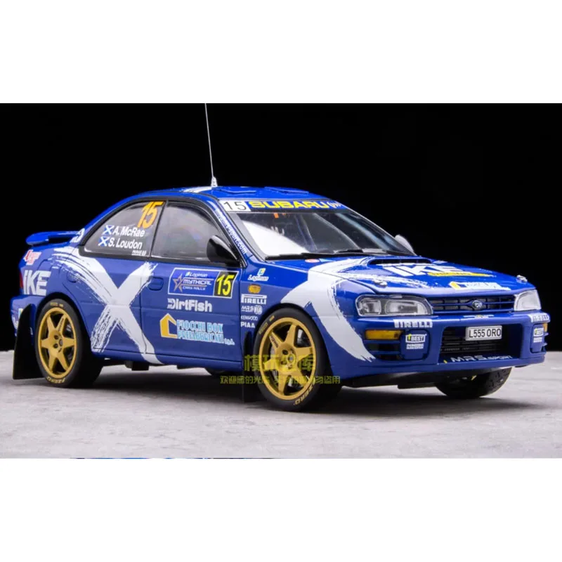 SunStar 1/18 سوبارو امبريزا WRC 2023 نموذج سيارة معدني قابل للجمع للأولاد البالغين هدية تذكارية هواية وألعاب #5