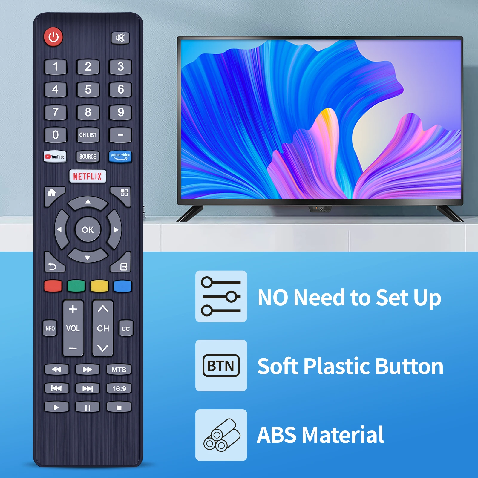 جهاز تحكم عن بعد جديد للتلفزيون الذكي SILO SL3220V1 SL4320V12 SL5520VF SL5020V12 SL7520VF