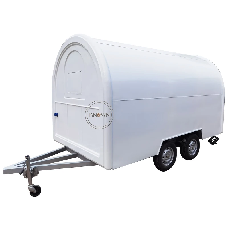 Rimorchio per alimenti di strada per la vendita di furgone per caffè carrello per Catering hamburger patatine fritte gelato carrelli per barbecue camion Mobile per alimenti