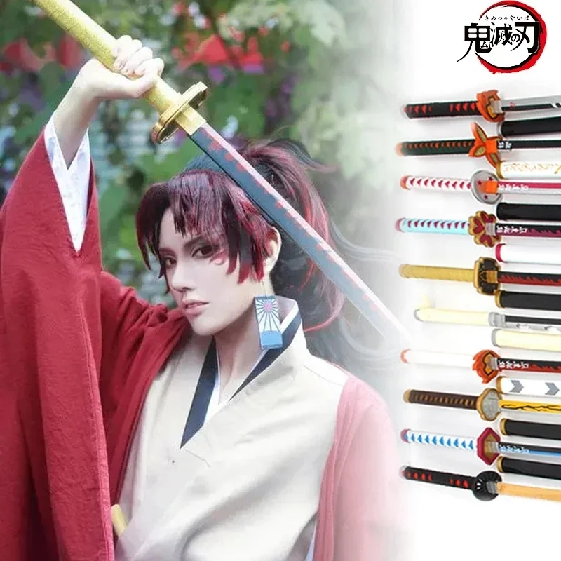 31inch Tsugikuni Yoriichi Katana Sword Demon Slayer Anime Cosplay Prop Real Size Japanese Katana Knife Blade Samurai Sabre Toys
