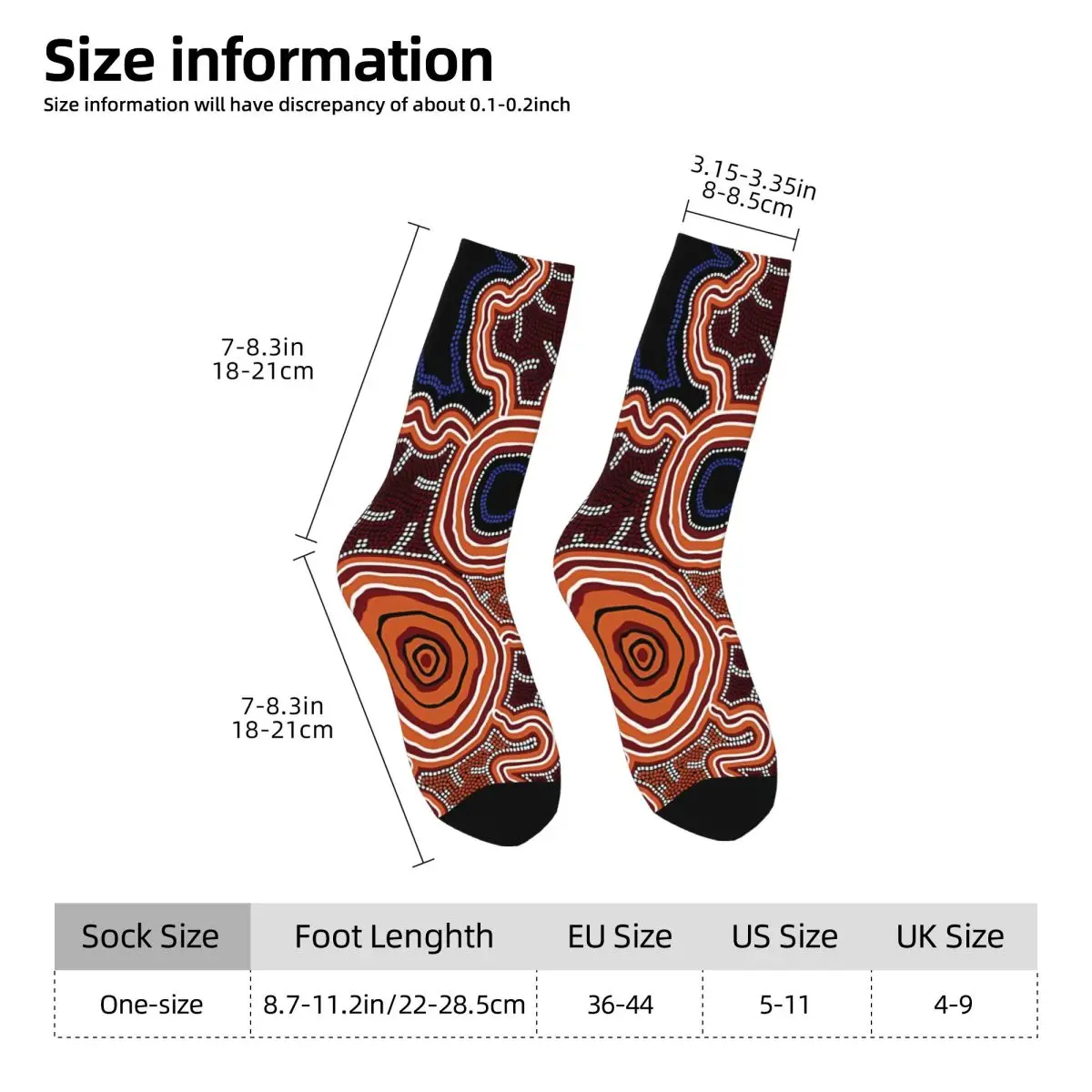 Art Sock Printed Man Polyester