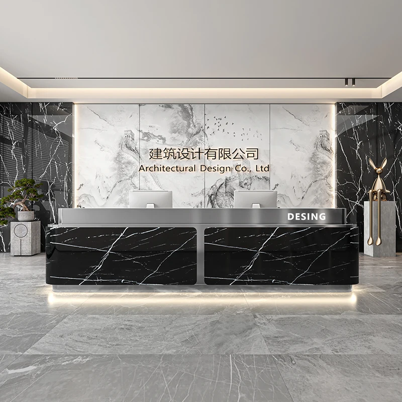 

Restaurant Modern Reception Desks Shop Beauty Luxury Hotel Executive Display Reception Desks Design Mostrador Lounge Furniture