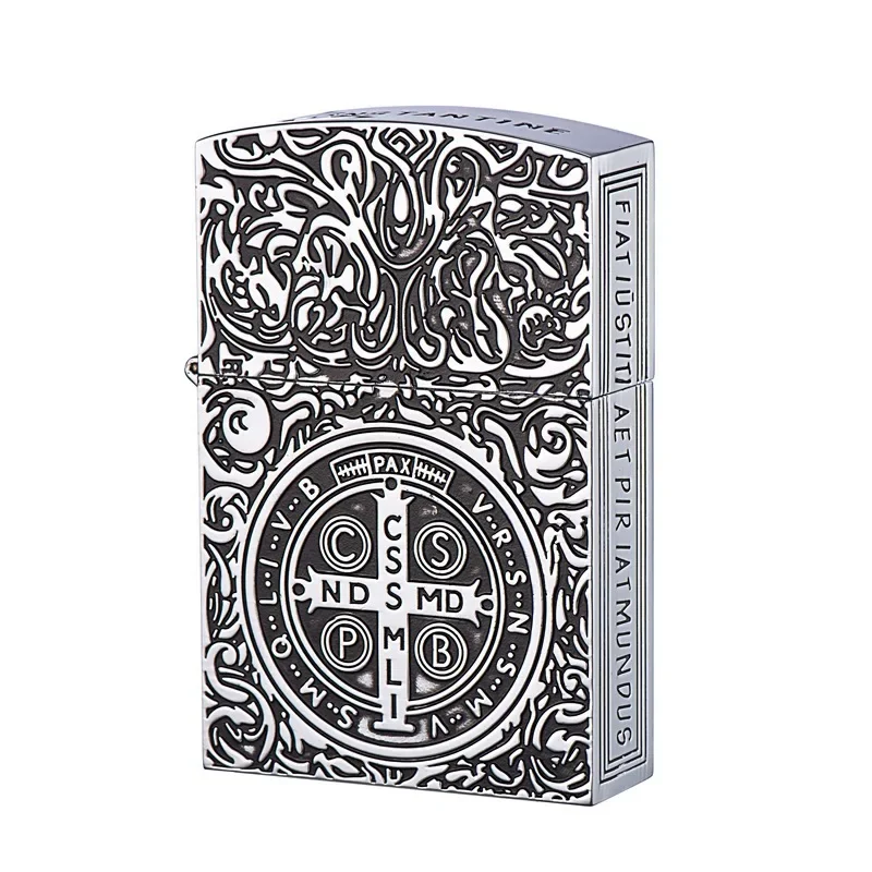 ZORRO Z91178 Large Version Constantine Copper Shell Fuel Lighter Heavy Armor Windproof Lighter Men's Gift
