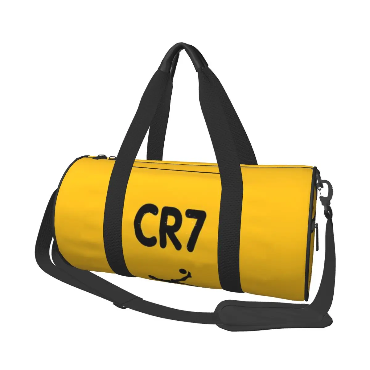 CR7-Cristiano-Ronaldo Bolsa de viagem redonda de grande capacidade, bolsa de viagem portátil, bolsa de bagagem de armazenamento leve