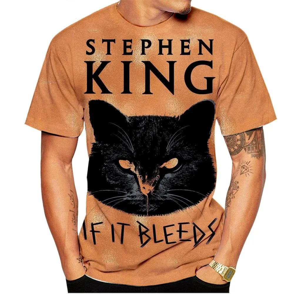 Christine Stephen King Men\'s Casual T-Shirt Stephen King Horror Killer Car Black 3D printed Short Sleeved Horror Top