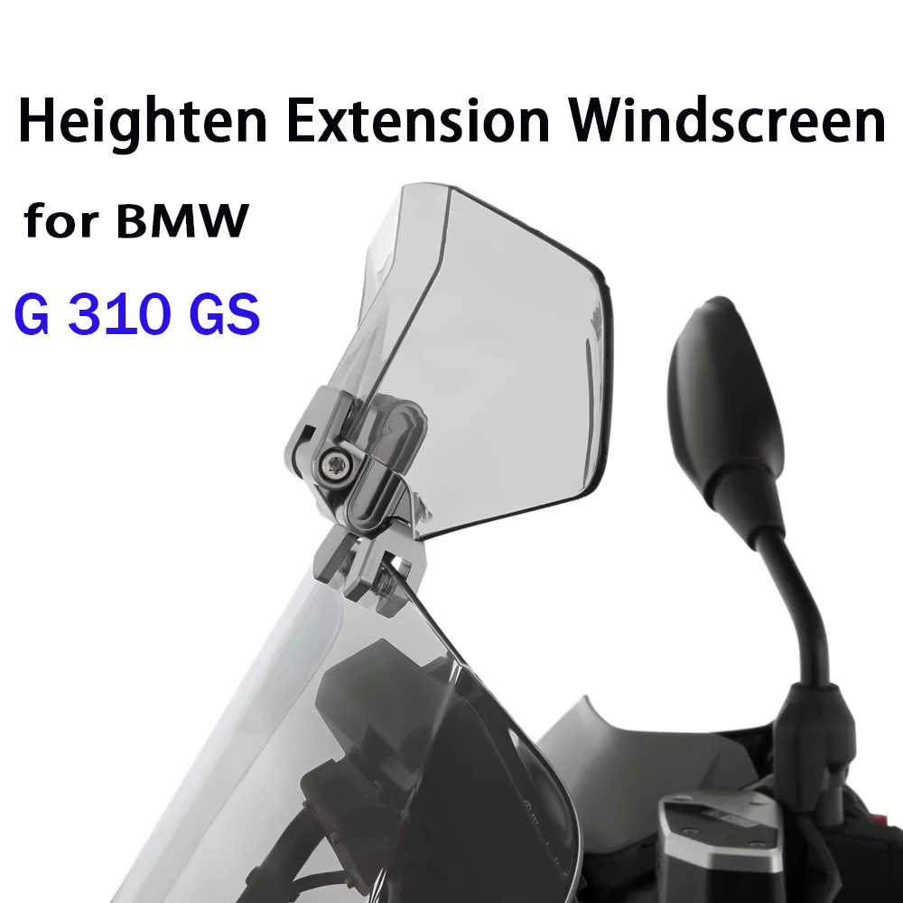 Heighten Extension Windscreen For BMW G 310 GS G310 GS 2017-2024 Moto Windshield Deflector Adjustable 2021 G310GS Accessories