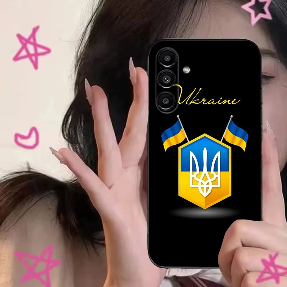 U-Ukraine F-Flag  Phone Case For Samsung S24,S21,S22,S23,S30,Ultra,S20,Plus,Fe,Lite,Note,10,9,5G Black Soft Cover