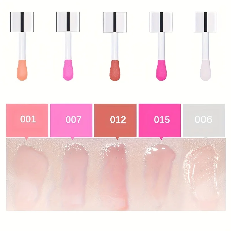 Aceite hidratante para labios, brillo labial, Aceite hidratante, bálsamo labial hidratante transparente, Plumper labial Natural